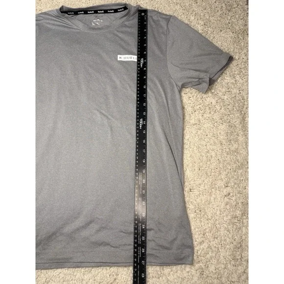 Hurley T Shirt Men's Size Medium Gray Short Sleeve Tee Ultra-Soft Crew Neck - Picture 5 of 6